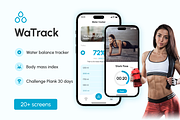 Plank 30 days and water tracker, an App Template by Shoppie (Thumbnail 1 of 2)
