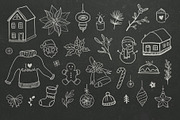 Christmas doodles, vector clipart., a Decorative Illustration by harmonia_green_art (Thumbnail 2 of 3)