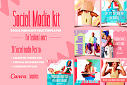 Social Media Fashion Pack Templates, a Social Media Template by PaolaroiDesign (Thumbnail 1 of 6)