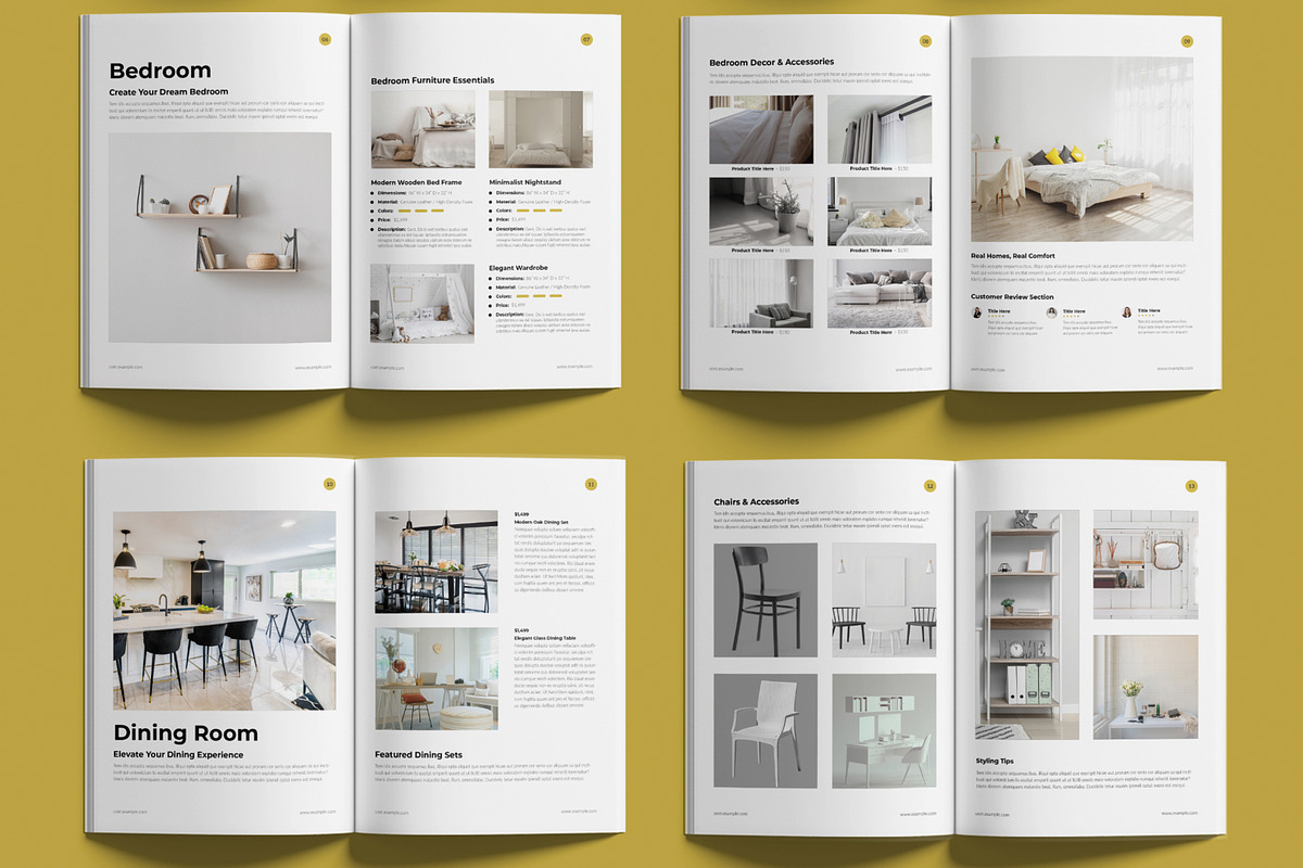 Modern Furniture Catalog Design, a Brochure Template by MightyDesign (Photo 3 of 7)