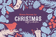 Christmas Gift: Vector Patterns Set, a Pattern Graphic by pixelbuddha.net (Thumbnail 1 of 7)