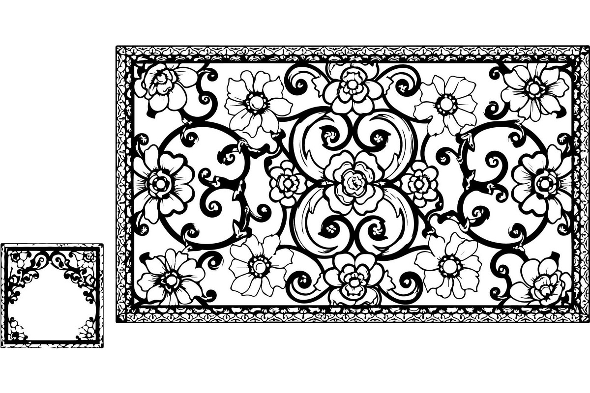 Decorative Mandala Panel Vector Set, a Decorative Illustration by Designer_Momina (Photo 12 of 21)