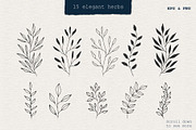Set of floral frames & wreaths, an Illustration by Anatartan Design (Thumbnail 5 of 10)