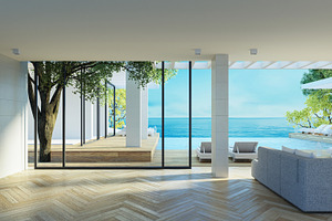 Beach luxury living room, an Architecture Photo by TONTECTONIX