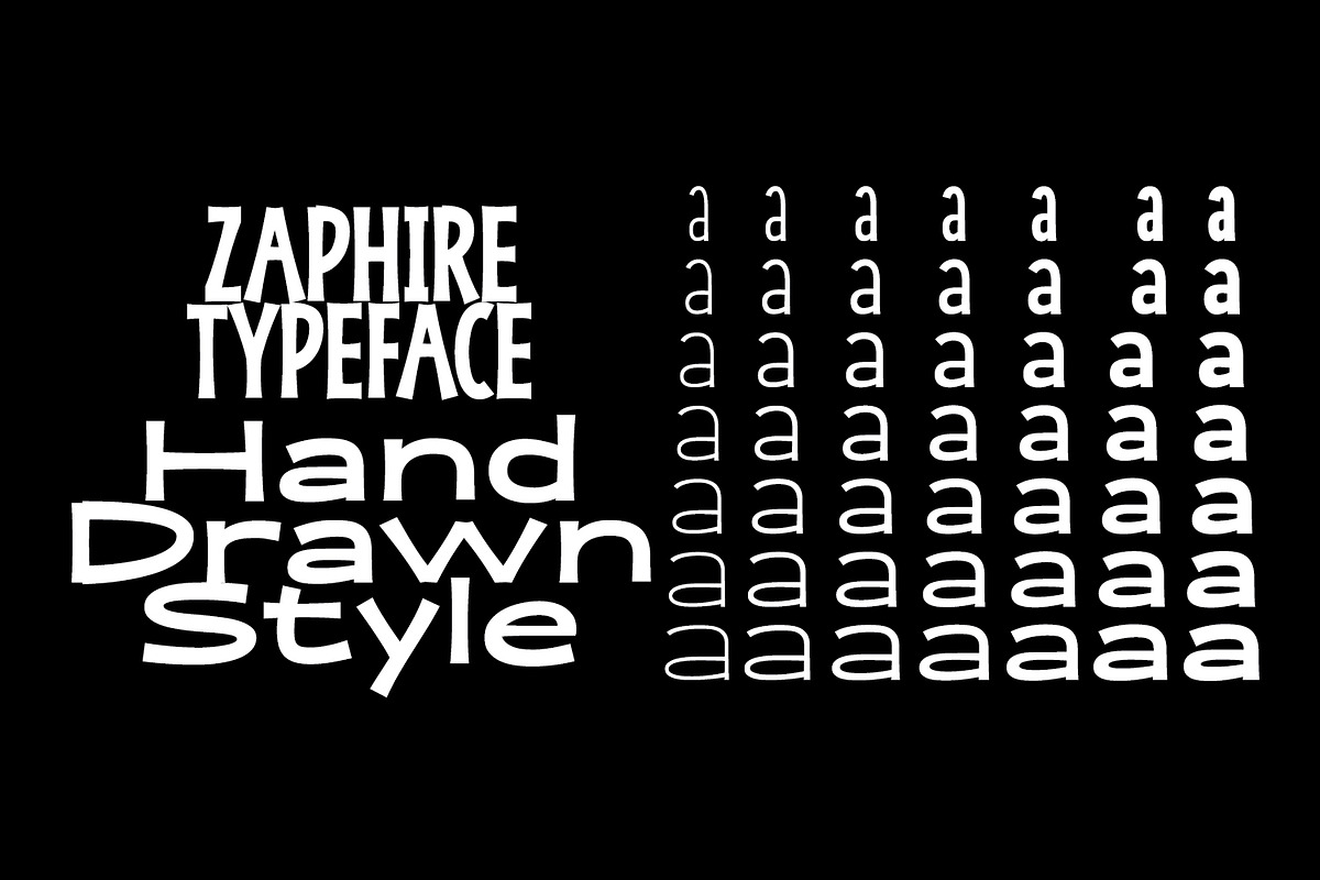 Zaphire - Typeface, a Script Font by Ridha-38.lineart (Photo 6 of 7)