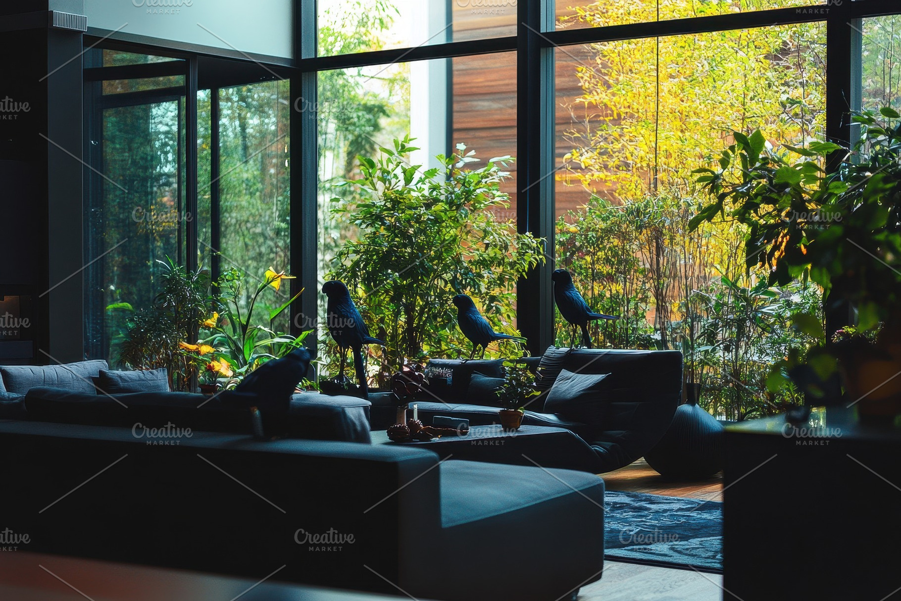 Modern penthouse with love birds, a Photo by Pavel_design