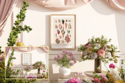 BRIDGET | Floral Frame Mockups SET, a Household Mockup by SoleilHomeMockups (Thumbnail 3 of 12)