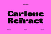 Carlone Refracted, a Sans Serif Font by Craft Supply Co. (Thumbnail 1 of 8)