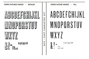 Gothic Outline Shaded, a Font by Wood Type Revival (Thumbnail 3 of 4)