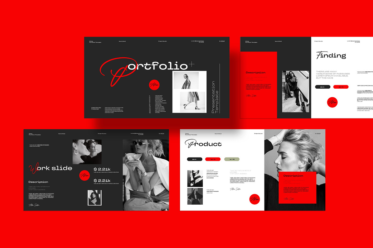 Alexa Portfolio Presentation Templat preview 4
