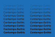 Contempo Gothic - Family, a Sans Serif Font by Arkitype (Thumbnail 3 of 16)