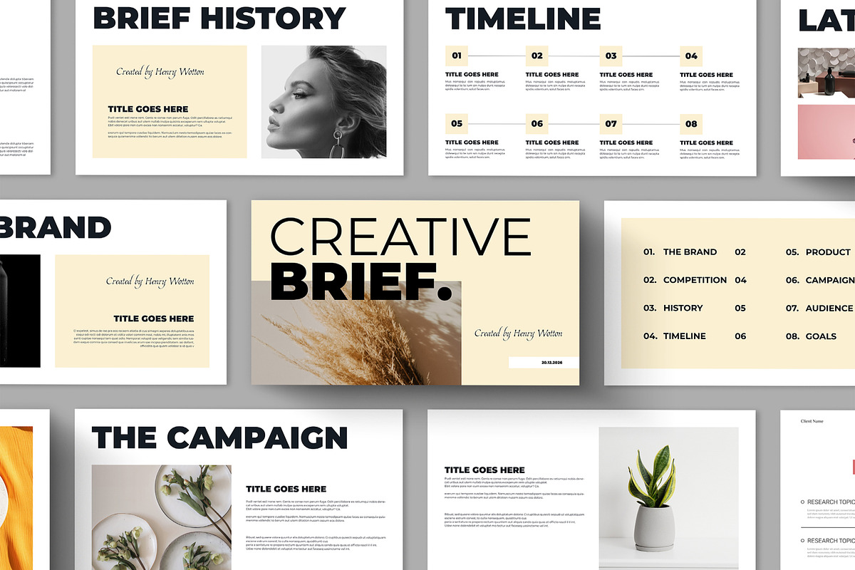Creative Brief Presentation Layout, a Presentation Template by ContestDesign (Photo 1 of 5)