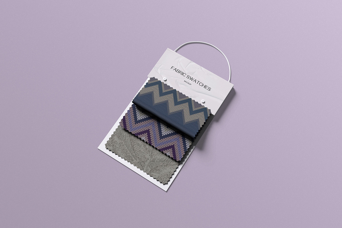 Fabric swatches mockup, a Merchandise Mockup by xavier_studio (Photo 2 of 5)