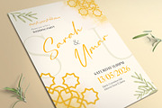 Islamic Wedding Invitation, an Invitation Template by Aarley Kaiven (Thumbnail 2 of 2)