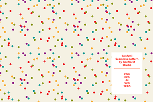 Confetti Seamless Pattern