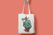 Skull surfing while playing guitar, a Person Illustration by gunaonedesign (Thumbnail 3 of 4)