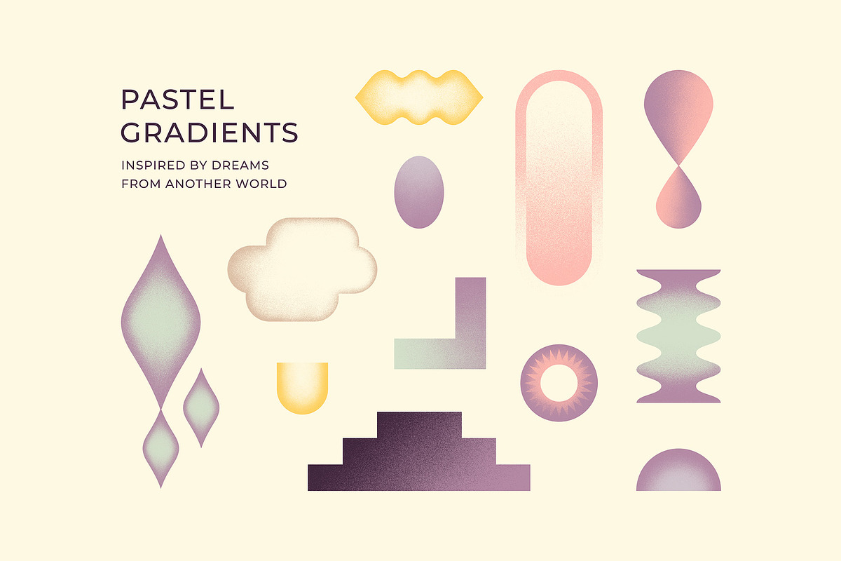 Shapes & Grainy Gradients, an Object Graphic by Paulina Sara Design (Photo 9 of 14)
