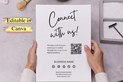 Social Media QR Code Sign Template, a Card Template by Climbwithelevator (Thumbnail 2 of 11)