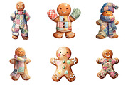 Gingerbread Man Patchwork Bundle, an Illustration by DreamArtGraphic (Thumbnail 4 of 4)