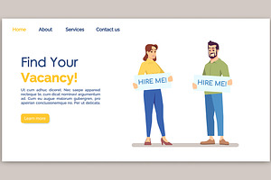 Find Your Vacancy Landing Page