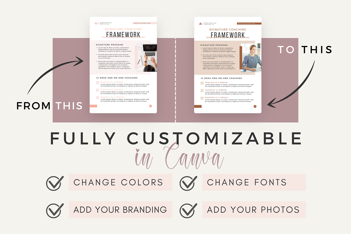 Coaching Business Templates - Canva, a Social Media Template by Designs by Darowan (Photo 9 of 10)