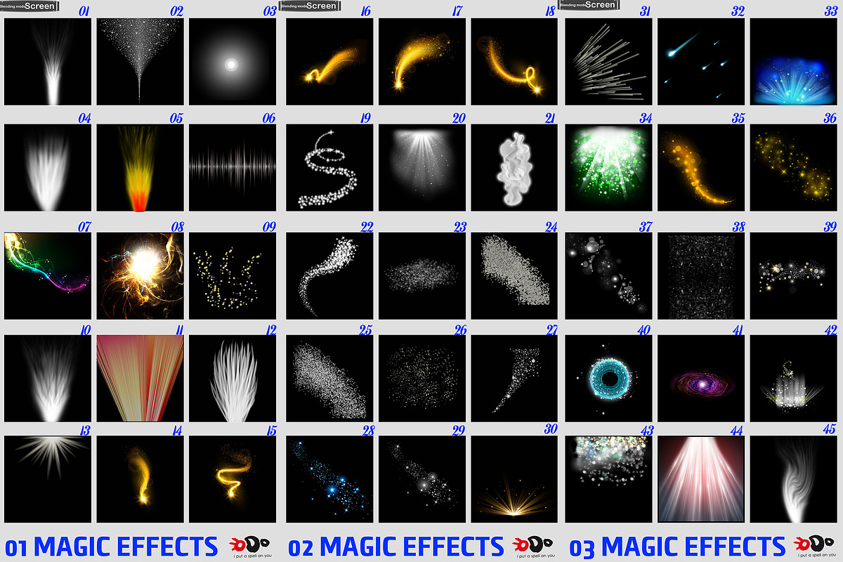 Magic Overlays 100+ (ODO-Bundle), a Layer Style Add-On by ODO Visual Shop (Photo 2 of 8)