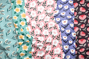 Abstract Flowers Seamless Patterns, a Pattern Graphic by Kotulska (Thumbnail 4 of 9)