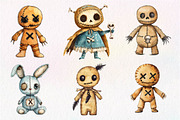 Halloween Voodoo Doll Clipart, an Illustration by Dream Creation (Thumbnail 6 of 7)