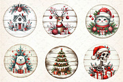 Vintage Christmas Ornaments Clipart, an Illustration by CreationArt (Thumbnail 3 of 5)
