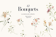 Subtle delicate peach & pink flowers, a Decorative Illustration by Grace Noboa Illustrations (Thumbnail 6 of 10)