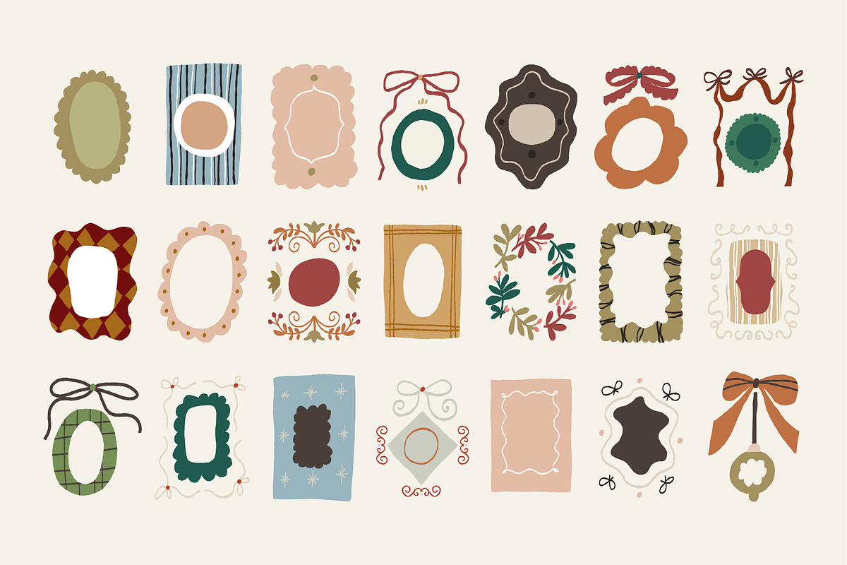 170+ Whimsical Frames & Bows, a Decorative Illustration by Olia (Photo 8 of 20)
