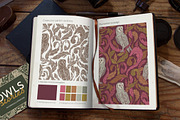Owls graphic collection, a Decorative Illustration by Piñata (Thumbnail 9 of 17)