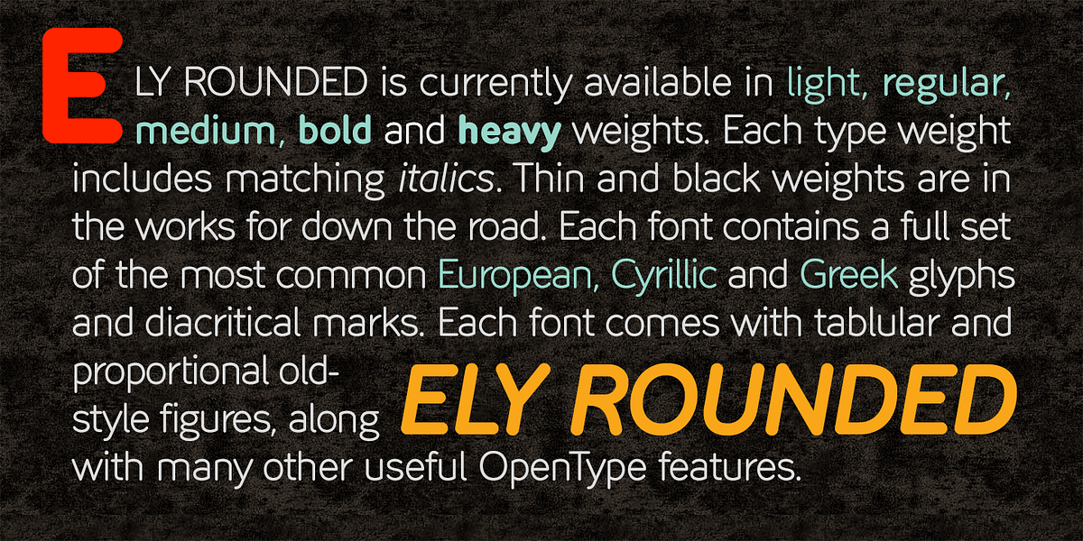 Ely Rounded, a Sans Serif Font by Cory Maylett Design (Photo 5 of 5)