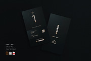 5 in 1 Vertical Luxury Business Card, a Business Card Template by Ctrl space studio (Thumbnail 4 of 6)