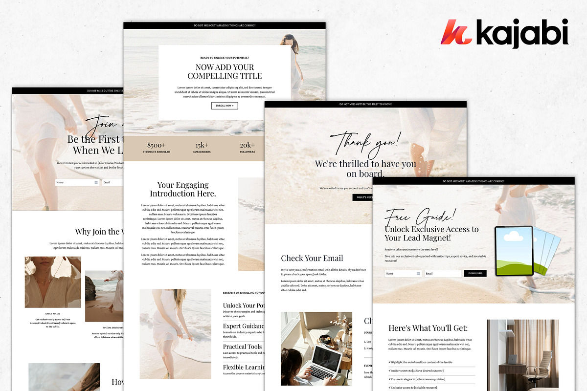 Kajabi Sales Funnel Templates, a Landing Page Template by Altenne | Kajabi Designer (Photo 6 of 10)