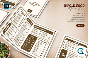 BiFold Food Menu Template