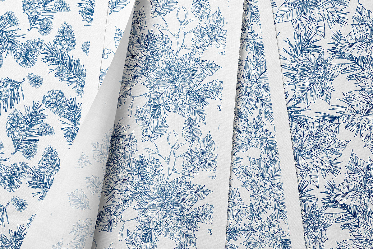 CHRISTMAS TOILE DE JOUY, a Pattern Graphic by Tanya Vollar (Photo 2 of 11)