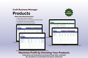 Craft Business Manager-Google Sheets, an App Template by Ardent Workshop (Thumbnail 5 of 9)