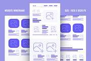 Website Wireframe Landing Page, a Landing Page Template by ContestDesign (Thumbnail 1 of 6)