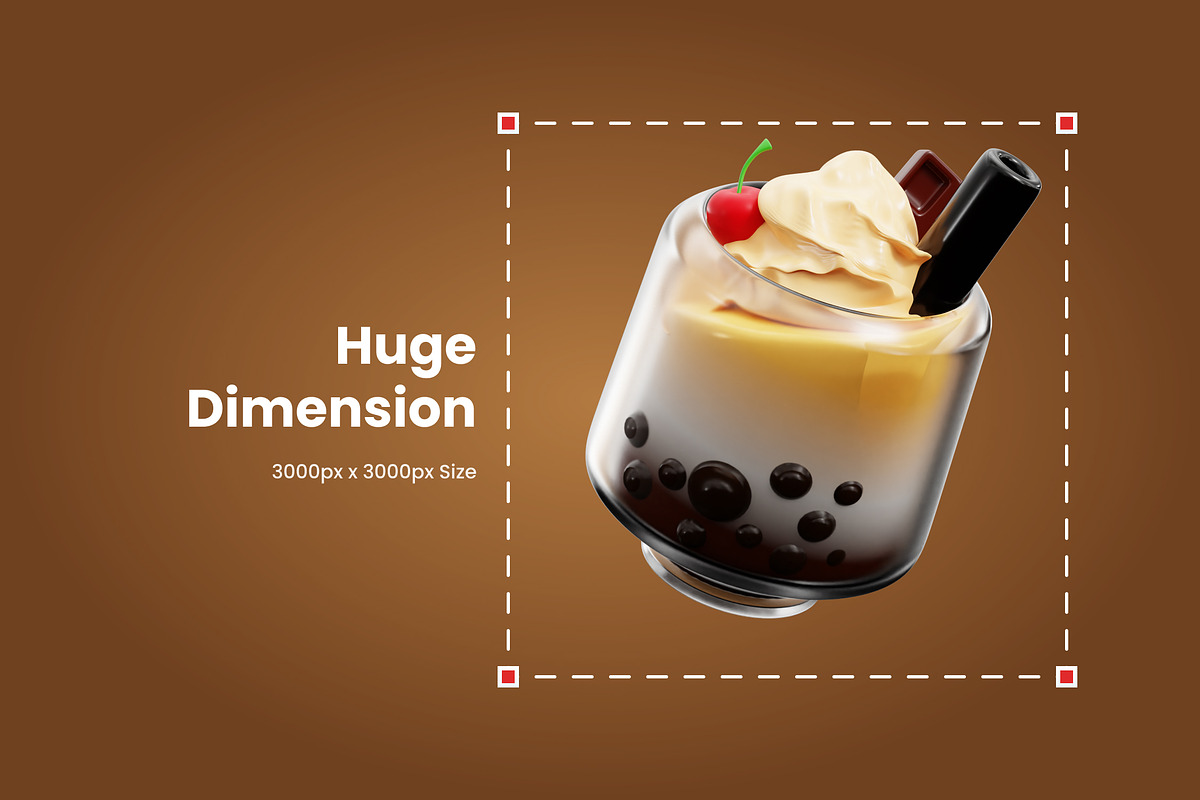 3D Drink Illustration, a Food & Drink 3D Model by SLAB! Design (Photo 2 of 4)