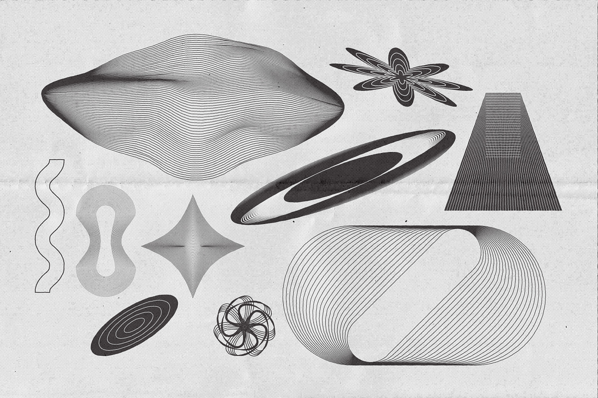 Abstract Boho Linear Vector Shapes, a Graphic by Vanzyst (Photo 16 of 24)