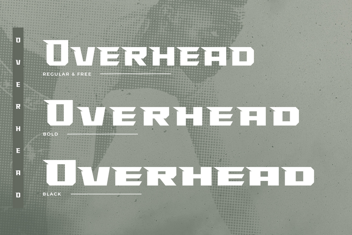 Overhead Typeface | Font preview 2