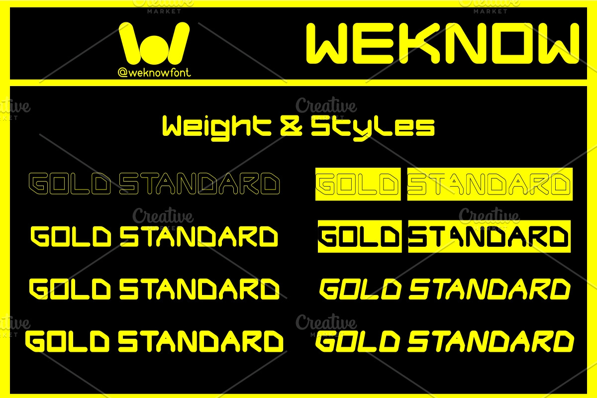 Gold Standard font, a Font by weknow (Photo 7 of 8)