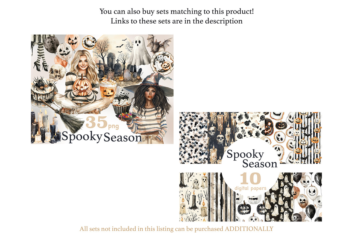 Spooky Season Pattern | Halloween, a Pattern Graphic by GlamArtZhanna (Photo 2 of 4)
