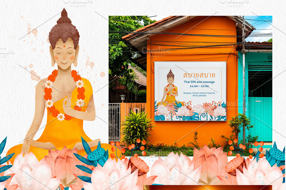 Buddha watercolor clip art, an Illustration by ARTerria (Photo 14 of 15)
