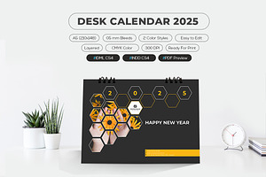 Desk Calendar 2025 Printable