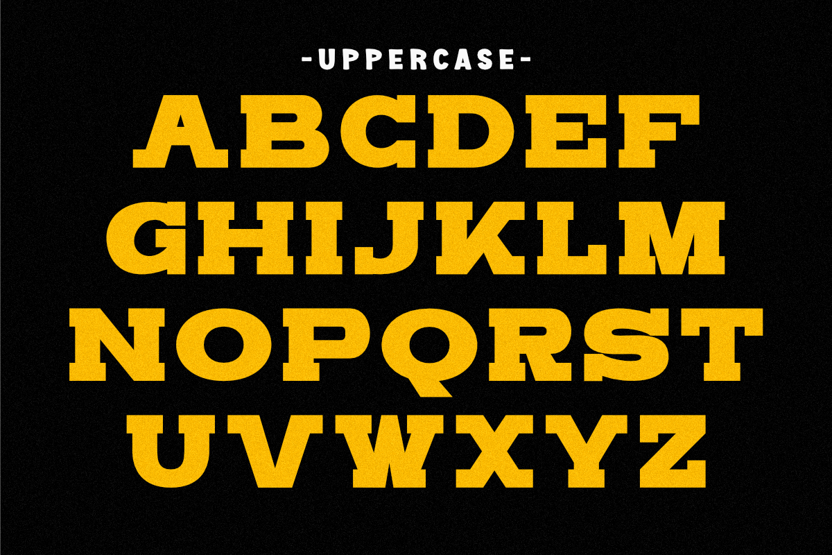 Sporty Varsity - Condensed Slab, a Slab Serif Font by Pian45 Studio (Photo 2 of 10)