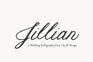 Jillian Wedding Calligraphy Font