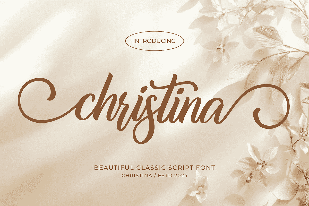 Christina, a Handwritten Font by Mozatype (Photo 1 of 10)