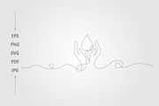 human hand holding single water drop, a Background Graphic by lawoel (Thumbnail 5 of 6)